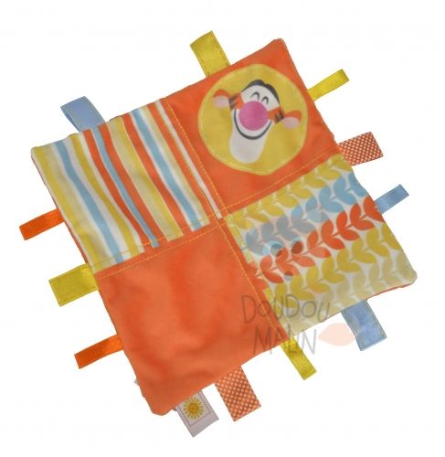  tigrou plat étiquette jaune orange bleu 